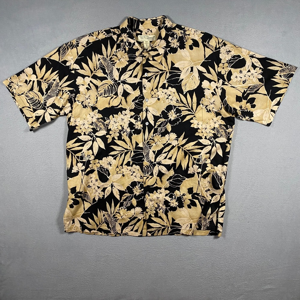 Tori Richard Button Up Shirt Mens XL Floral Cotton Lawn Hawaiian Made In USA